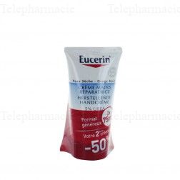 EUCERIN UreaRepair Plus - Crème mains 5% d'urée Lot de 2x75ml