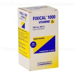 Fixical vitamine d3 1000 mg/800 u.i.