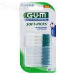 GUM n°634 Soft-picks large + fluoride x 40