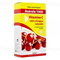 VITAMIN 22 Acerola 1000 comprimés à croquer goût cerise