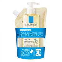 LA ROCHE-POSAY Lipikar huile lavante AP+ Flacon 400ml + Eco Recharge 400ml