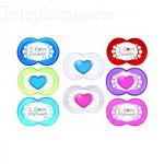MAM Duo sucettes +6 mois anatomiques coeur silicone REF 27