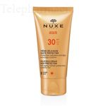 NUXE Sun SPF30 crème délicieuse visage haute protection tube 50ml