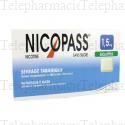 NICOPASS 1,5mg sans sucre eucalyptus Boîte de 96 pastilles