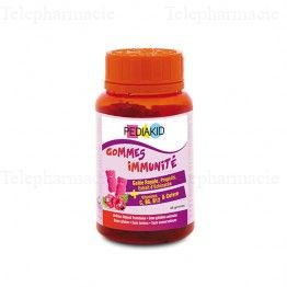 Gommes immunite gout framboise 60 oursons