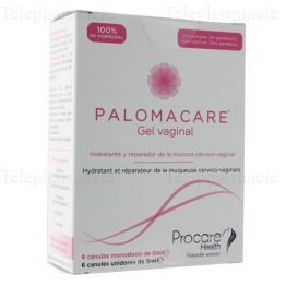 PALOMACARE Gel vaginal hydratant et réparateur canules unidoses x 6